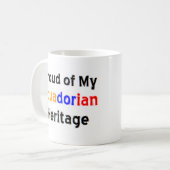 tasse à café du patrimoine équatorien (Devant gauche)