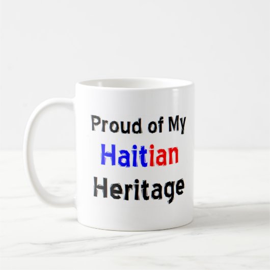 tasse à café du patrimoine haïtien (Gauche)