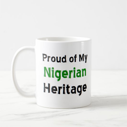 tasse à café du patrimoine nigérian (Gauche)