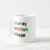 tasse à café du patrimoine palestinien (Devant gauche)