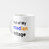 tasse à café du patrimoine trinidadien (Devant gauche)