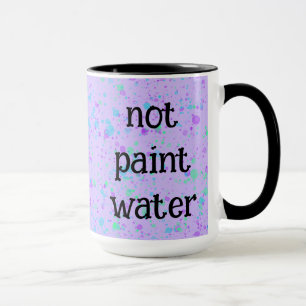 Tasse à café éclaboussure violette drôle sans pein