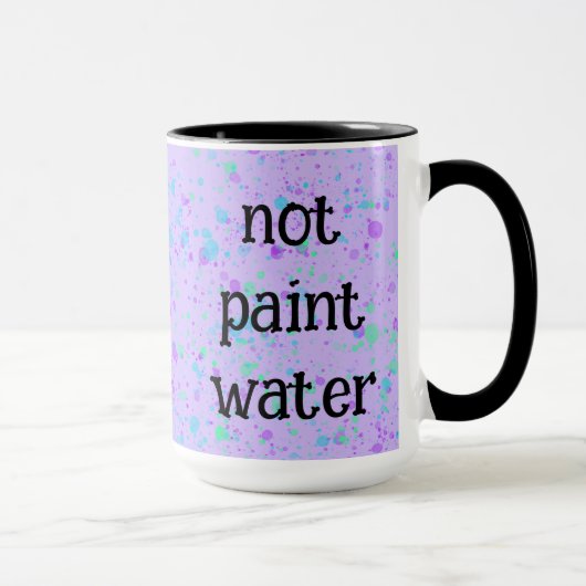 Tasse à café éclaboussure violette drôle sans pein (Droite)
