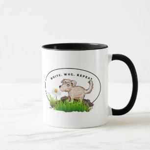 Tasse à café Écrire. Remuer. Recommencer - pour éc