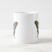 Tasse à café élégant papillon bleu (Devant)
