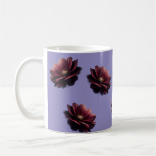 Tasse à café élégante à motif floral – Design fleu