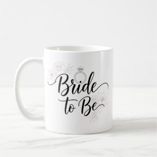 Tasse à café élégante pour la future mariée avec m