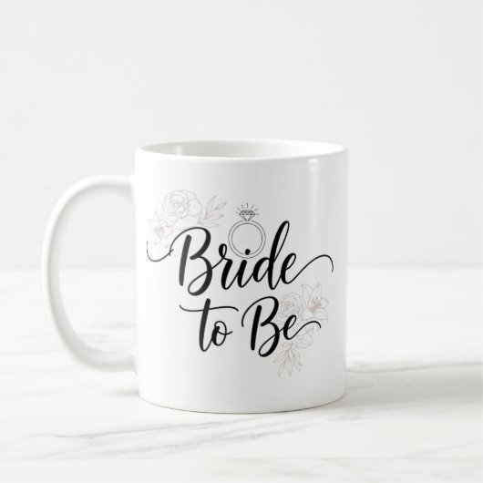 Tasse à café élégante pour la future mariée avec m (Gauche)