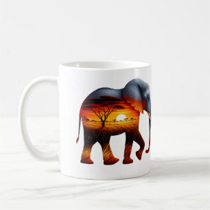 Tasse à café Éléphant d'Afrique