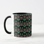 Tasse à café Émeraude & Blush Botanique (Gauche)