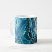 Tasse à café en Agate de Teal (Devant gauche)