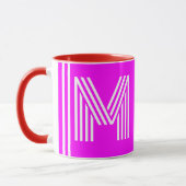 Tasse à café en céramique à monogramme initial ros (Gauche)