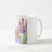 Tasse à café en céramique Château de Princesse Fée (Devant droit)