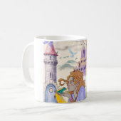 Tasse à café en céramique Château de Princesse Fée (Devant gauche)