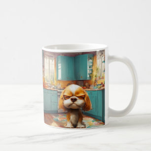 Tasse à café en céramique Chien grincheux