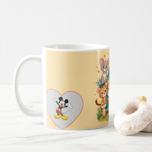 Tasse à café en céramique confortable et élégante (Avec donut)