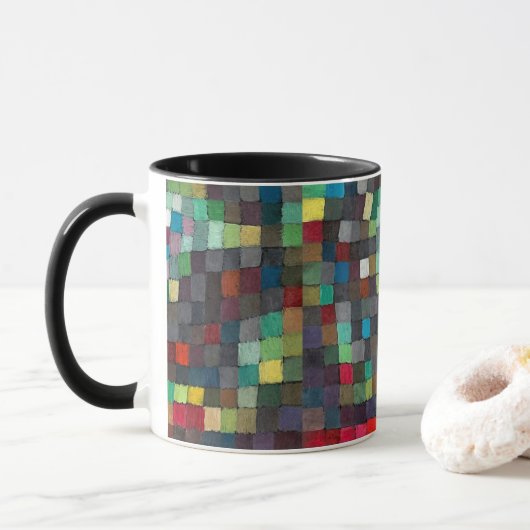 Tasse à café en céramique d'art abstrait fin de Pa (Avec donut)