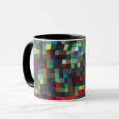Tasse à café en céramique d'art abstrait fin de Pa (Devant gauche)