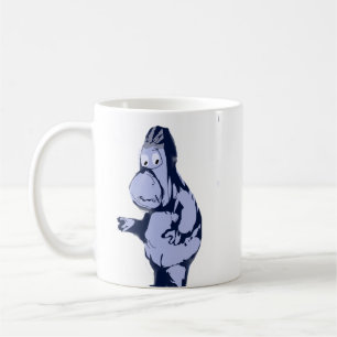 Tasse à café en céramique Gorille Bleu Triste