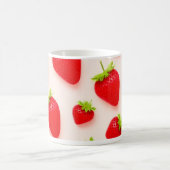 Tasse à café en céramique imprimée fraise (Centre)