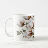 Tasse à café en coton imprimé botanique neutre (Gauche)