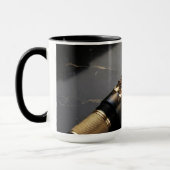 Tasse à café en forme de stylo plume de luxe (Gauche)