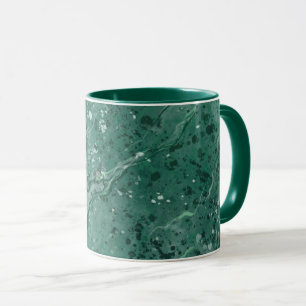 Tasse à café en marbre vert classique