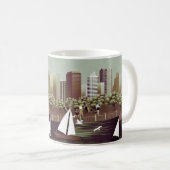 Tasse à café en paysage urbain (Devant droit)