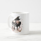 tasse à café en piano de luxe doux (Devant gauche)