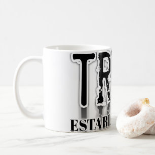 Tasse à café en typographie « Confiance » minimali