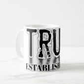 Tasse à café en typographie « Confiance » minimali (Devant gauche)