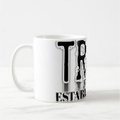 Tasse à café en typographie « Confiance » minimali (Gauche)
