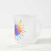 Tasse à café en verre givré (Devant droit)
