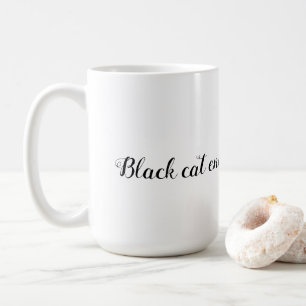 Tasse à café Énergie Chat Noir