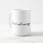 Tasse à café Énergie Chat Noir (Devant gauche)