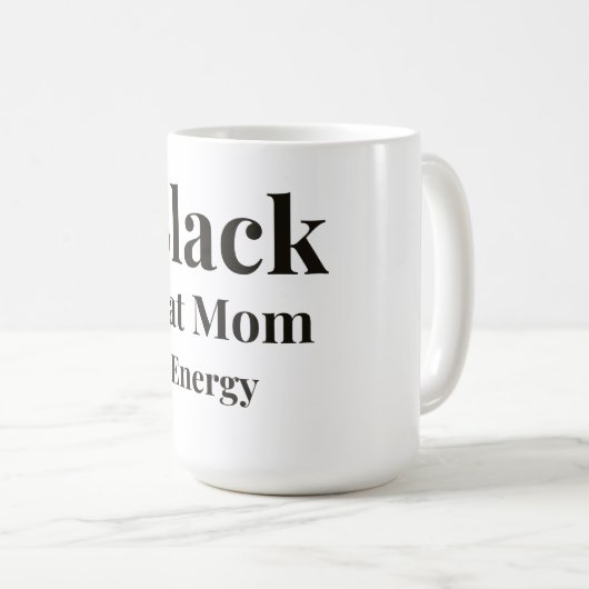 Tasse à café Énergie de Maman Chat Noir (Devant droit)