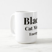 Tasse à café Énergie de Maman Chat Noir (Devant gauche)