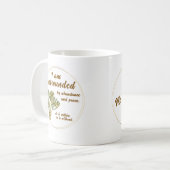 Tasse à café « Entouré d'abondance et de paix » (Devant gauche)