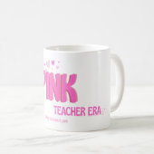 Tasse à café Ère de professeur rose (Devant droit)