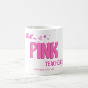 Tasse à café Ère de professeur rose