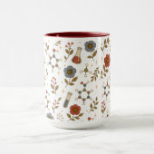 Tasse à café esthétique de chimie florale (Centre)