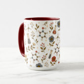 Tasse à café esthétique de chimie florale (Devant gauche)