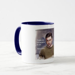 Tasse à café exclusive Volodymir Zelensky & citati