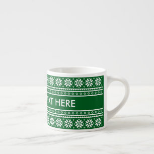 Tasse à café expresso cadeau de Noël personnalisée