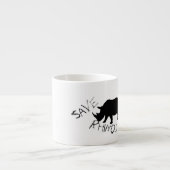 Tasse à café expresso Stylish Save Rhinos (Devant)