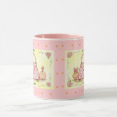 Tasse à café flacon de parfum à sac rose (Centre)