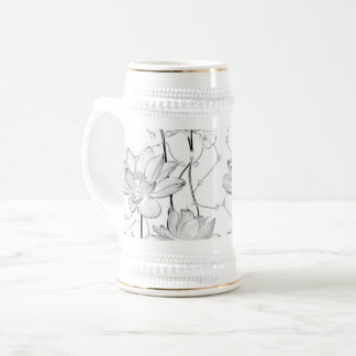Tasse à café Fleur Blanche Minimaliste