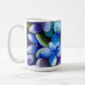Tasse à café fleur bleue déclaration positive (Gauche)