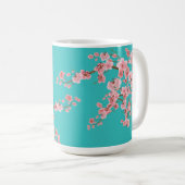Tasse à café Fleur de cerisier à l'aquarelle (Devant droit)