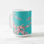 Tasse à café Fleur de cerisier à l'aquarelle (Devant gauche)